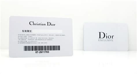 dior id card